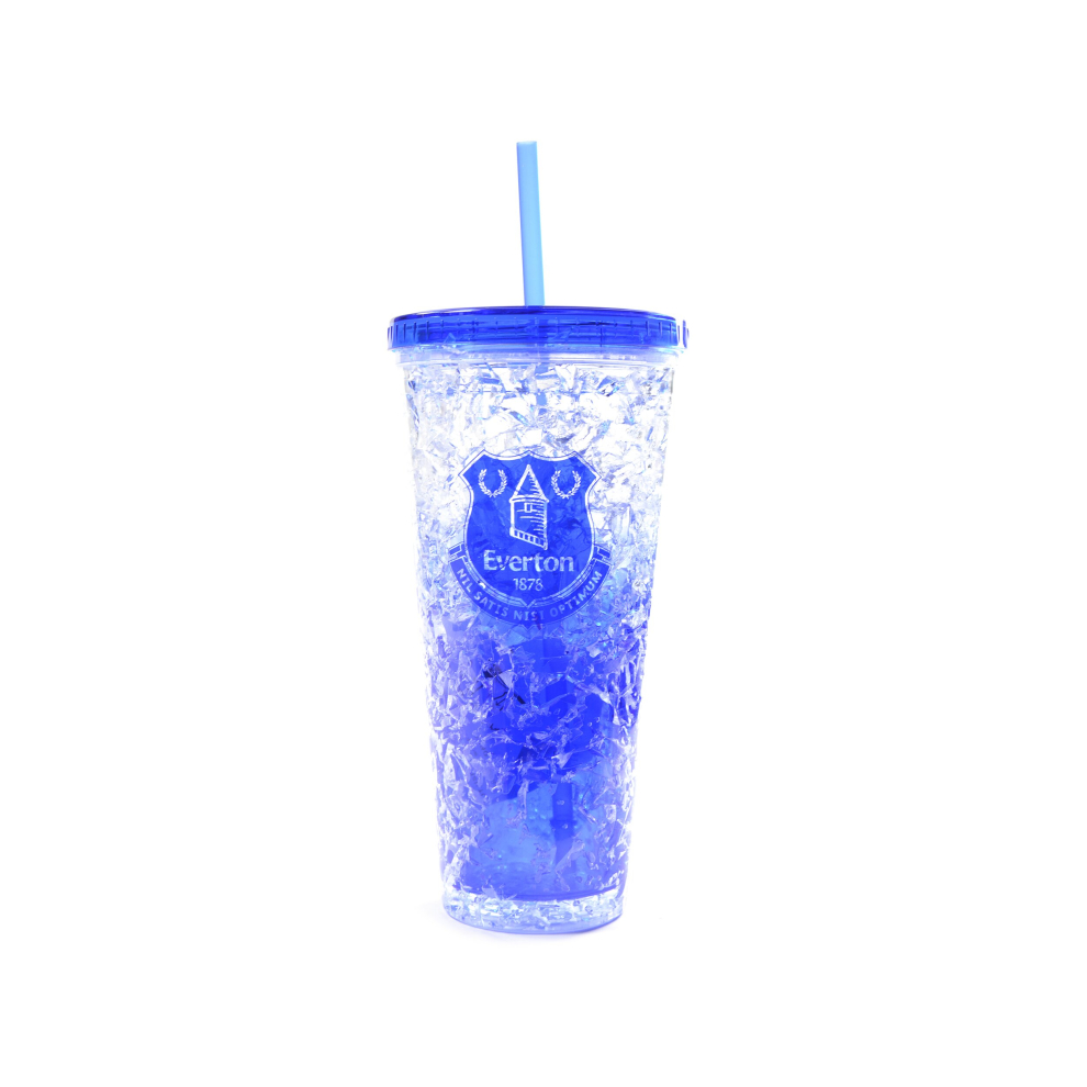 (Everton FC) Football Freezer Cup With Straw