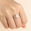 Ring Base for 7x9mm Oval Cabochons Ring Setting Plated 925 Silver Adjustable Ring Blank SR0150 6