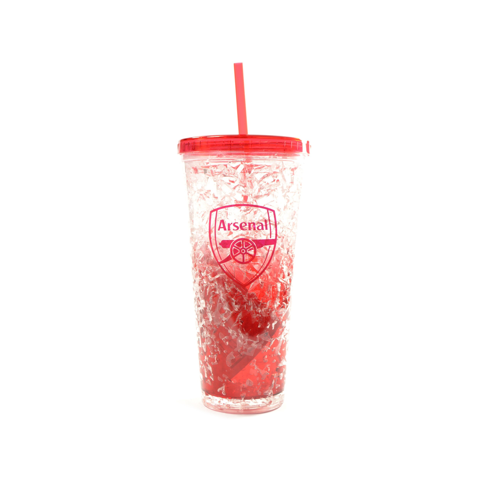 (Arsenal FC) Football Freezer Cup With Straw