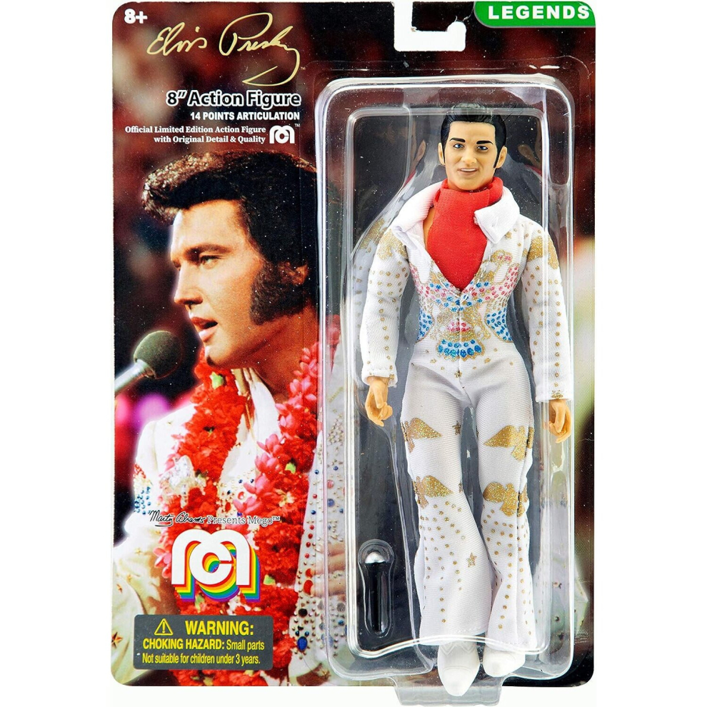 Mego Elvis Presley Figure Aloha Jumpsuit Rock N Roll Action Figure