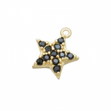 CZ crystal star earrings charms small pendant for Jewelry making accessories supplies VD837