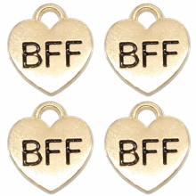 20pcs BFF Heart Shaped Forever Pendant DIY Jewelry Findings Pendant Jewelry Accessories