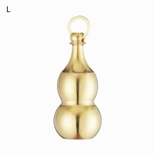 Keychains Waterproof Pill Box Medicine Case Jewelry Pendant Hollow Gourd Keychain Hanging Brass Gourd