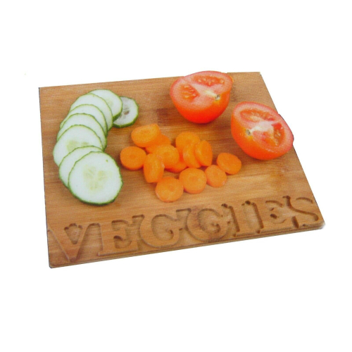 Bamboo Chopping Board Set 3PC Cheese Bread Veg Cutting Boards Small 2
