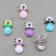 6pcs Enamel Plant Lemon Cup Charms for Jewelry Making Earrings Pendants Necklace Bracelets Crafts Accessories