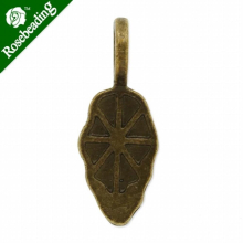 8x21mm Vintage Leaf Bails,Match Glue On Pendant Bails for Jewelry,Zinc Alloy Filled,Antique Bronze plated,50pcs/lot-C4562