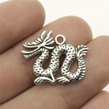 80pcs 18x23mm Lucky Pendants Chinese Dragon Charm Chinese Dragon Pendants Chinese Dragon For Jewelry Making