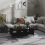 VidaXL vidaXL Coffee Table Black Engineered Wood Couch Accent Centre End Indoor Table 5