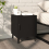 VidaXL (black, 2) vidaXL 1/2x Bedside Cabinet Engineered Wood End Table Nightstand Multi Colours 11