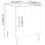 VidaXL (black, 2) vidaXL 1/2x Bedside Cabinet Engineered Wood End Table Nightstand Multi Colours 6