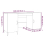 VidaXL (Concrete grey) vidaXL Desk Engineered Wood Office Computer Study Writing Desk Multi Colours 11