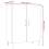 VidaXL (smoked oak) vidaXL Sideboard Console Cabinet Cupboard Storage Organiser Engineered Wood 6