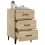 VidaXL (sonoma oak) vidaXL Bedside Cabinet Engineered Wood Nightstand Side Table Multi Colours 8