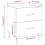 VidaXL (white, 1) vidaXL 1/2x Bedside Cabinet Engineered Wood End Table Nightstand Multi Colours 9