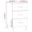VidaXL (sonoma oak) vidaXL Bedside Cabinet Engineered Wood Nightstand Side Table Multi Colours 10