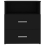 VidaXL vidaXL Bed Cabinet Black Bedside Side Table Storage Cabinet Nightstand Set 8