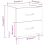 VidaXL (white, 2) vidaXL 1/2x Bedside Cabinet Engineered Wood End Table Nightstand Multi Colours 10
