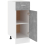 VidaXL vidaXL Kitchen Cabinet Concrete Grey Engineered Wood Sideboard Side Cabinet 7