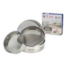 4pc Stainless Steel Flour Sifter Sieve Strainer Mesh Baking Chalni