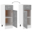 VidaXL vidaXL Kitchen Cabinet Concrete Grey Engineered Wood Sideboard Side Cabinet 8