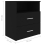VidaXL vidaXL Bed Cabinet Black Bedside Side Table Storage Cabinet Nightstand Set 10
