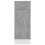VidaXL vidaXL Kitchen Cabinet Concrete Grey Engineered Wood Sideboard Side Cabinet 9