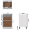 VidaXL vidaXL Kitchen Cabinet Concrete Grey Engineered Wood Kitchen Storage Organiser 6
