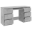 VidaXL vidaXL Writing Desk Concrete Grey Engineered Wood Computer Study Laptop Table 11