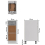 VidaXL vidaXL Kitchen Cabinet Concrete Grey Engineered Wood Sideboard Side Cabinet 6