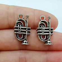 10pcs 23x13mm Saxophone Charm Pendants For Jewelry Making Musical Instruments Pendants Charm Saxophone