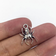 13x18mm 10pcs Antique Silver Plated Spider Charms Pendant:DIY for bracelet necklace
