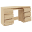 VidaXL vidaXL Writing Desk Sonoma Oak Engineered Wood Study Table Laptop Workstation 11