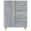 VidaXL (grey sonoma) vidaXL Sideboard White Engineered Wood Cupboard Storage Cabinet Multi Colours 7