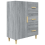 VidaXL (grey sonoma) vidaXL Sideboard White Engineered Wood Cupboard Storage Cabinet Multi Colours 4