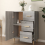 VidaXL (grey sonoma) vidaXL Sideboard White Engineered Wood Cupboard Storage Cabinet Multi Colours 5