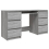 VidaXL (grey sonoma) vidaXL Writing Desk Computer Table Workstation Working Desk Engineered Wood 5