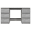 VidaXL (grey sonoma) vidaXL Writing Desk Computer Table Workstation Working Desk Engineered Wood 6