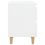 VidaXL vidaXL 2x Bed Cabinets with Solid Pinewood Legs High Gloss White Nightstand 7