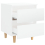 VidaXL vidaXL 2x Bed Cabinets with Solid Pinewood Legs High Gloss White Nightstand 8