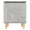 VidaXL vidaXL Bed Cabinet with Solid Wood Legs Concrete Grey Side Table Nightstand 8