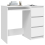 VidaXL vidaXL Desk White Engineered Wood Computer Desk Workstation Working Table 5