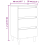 VidaXL vidaXL Bed Cabinet with Solid Wood Legs Concrete Grey Nightstand Home Table 6