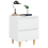 VidaXL vidaXL 2x Bed Cabinets with Solid Pinewood Legs High Gloss White Nightstand 9