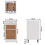 VidaXL vidaXL Kitchen Cabinet White Engineered Wood Kitchen Storage Shelf Organiser 6