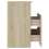 VidaXL vidaXL Bed Cabinet Sonoma Oak Bedside Side Table Storage Cabinet Nightstand 8