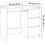 VidaXL vidaXL Desk White Engineered Wood Computer Desk Workstation Working Table 6