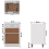 VidaXL vidaXL Kitchen Cabinet White Engineered Wood Kitchen Storage Shelf Organiser 11