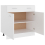 VidaXL vidaXL Drawer Bottom Cabinet Storage Cabinet Sideboard White Engineered Wood 9