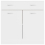 VidaXL vidaXL Drawer Bottom Cabinet Storage Cabinet Sideboard White Engineered Wood 10