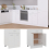 VidaXL vidaXL Kitchen Cabinet White Engineered Wood Kitchen Storage Shelf Organiser 4